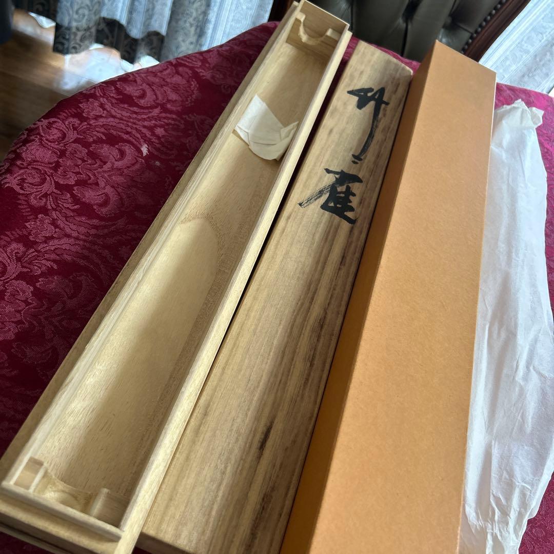 松浦瑞雲作　竹に雀　掛軸/共箱