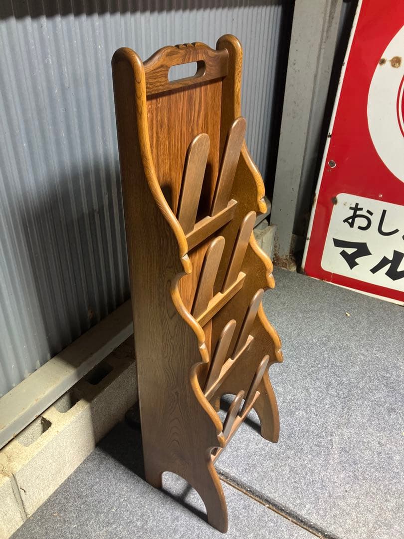 カリモク家具　スリッパラック　中古品　美品