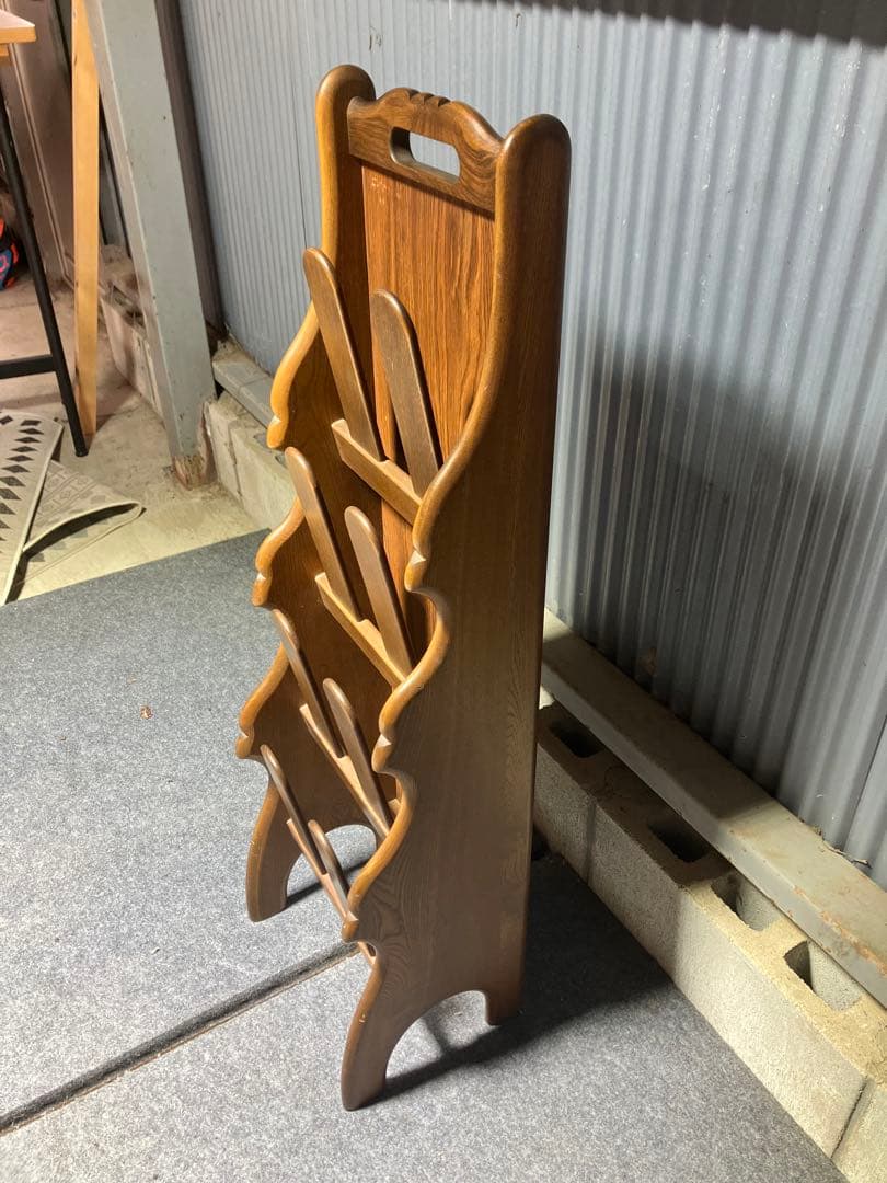 カリモク家具　スリッパラック　中古品　美品