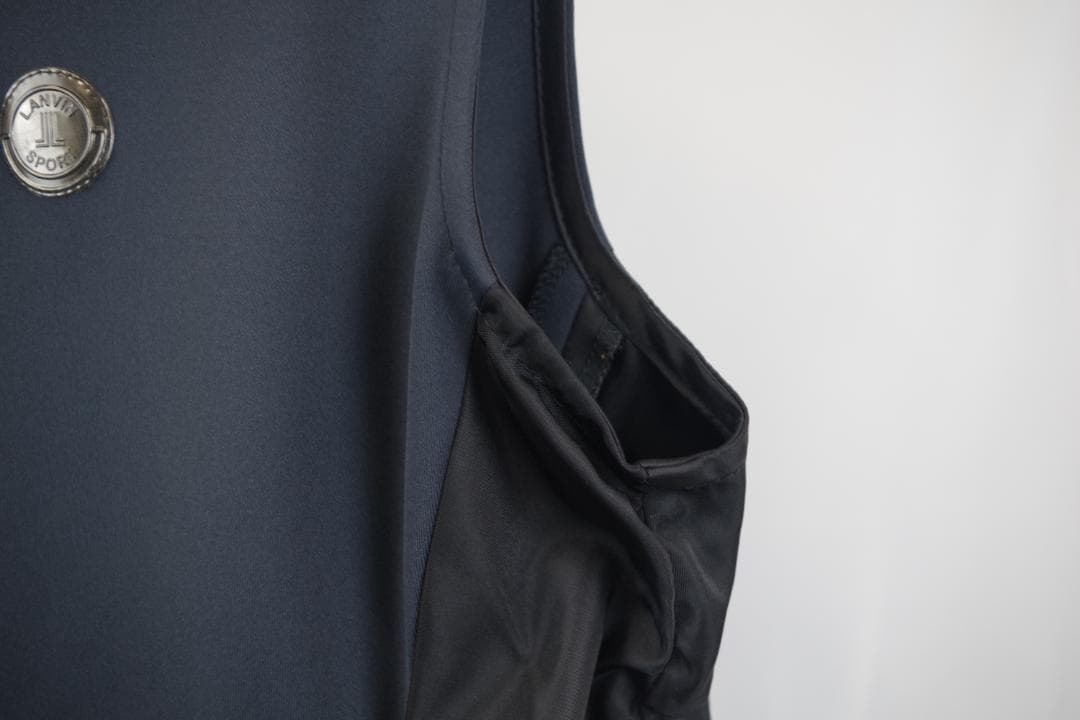 LANVIN SPORT ダークグレー フード付き ベスト❁0240