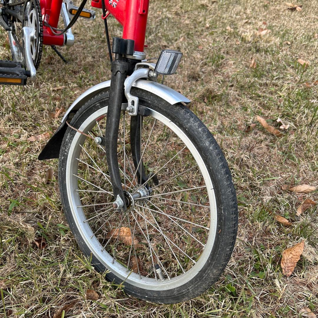 ブロンプトンBrompton折りたたみ自転車　レッド　BS6102 PART