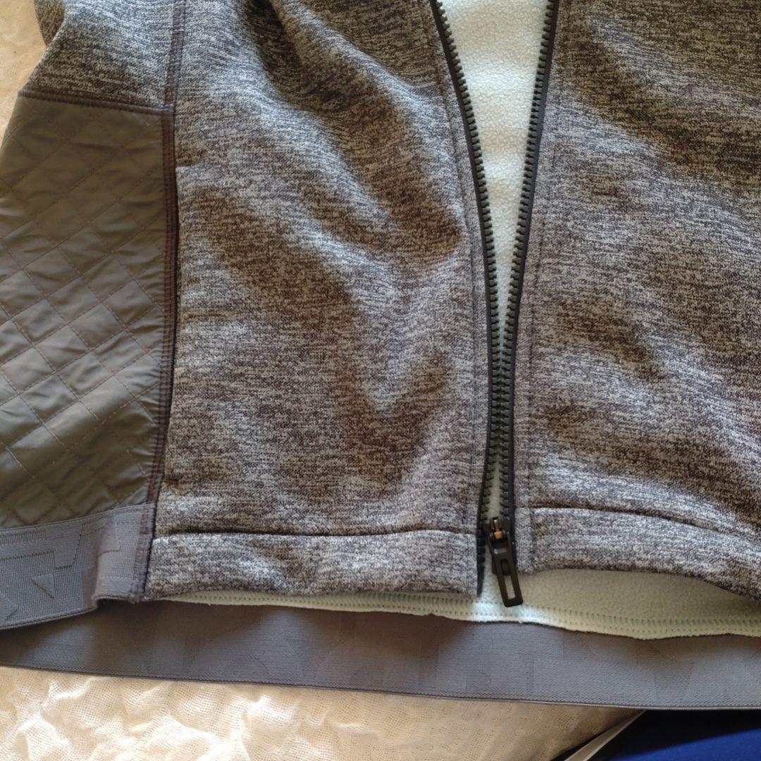 adidas フリースジャケット M グレー