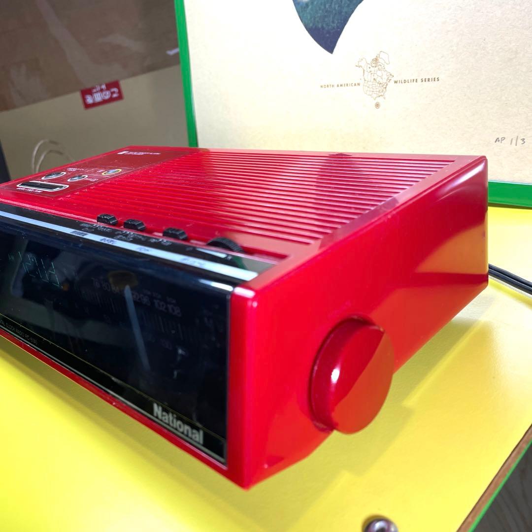 National FM-AM 2BAND digital RADIO 置時計