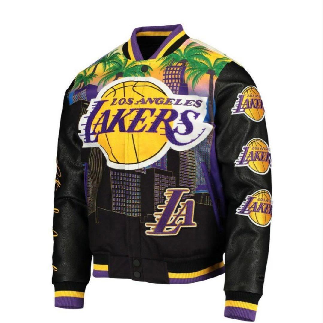 NBA レイカーズ ジャケット Remix バーシティ フルジップ ジャケット