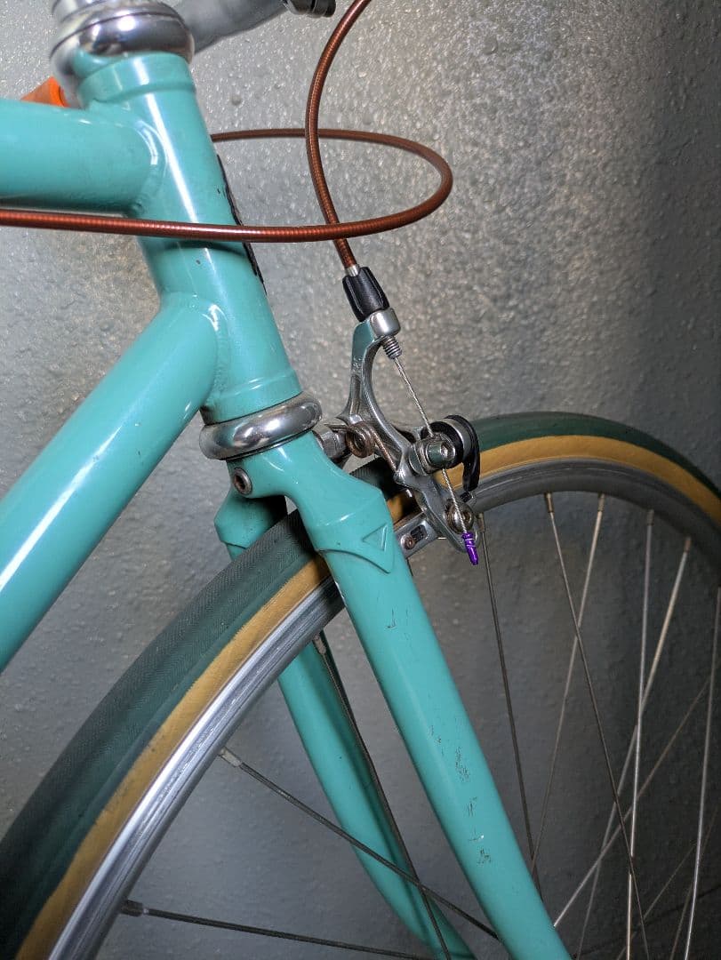希少❗️Bianchi Pista シングルスピードフレーム 水色
