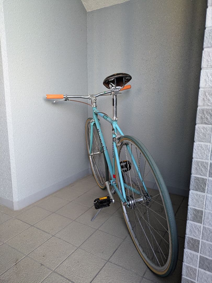 希少❗️Bianchi Pista シングルスピードフレーム 水色