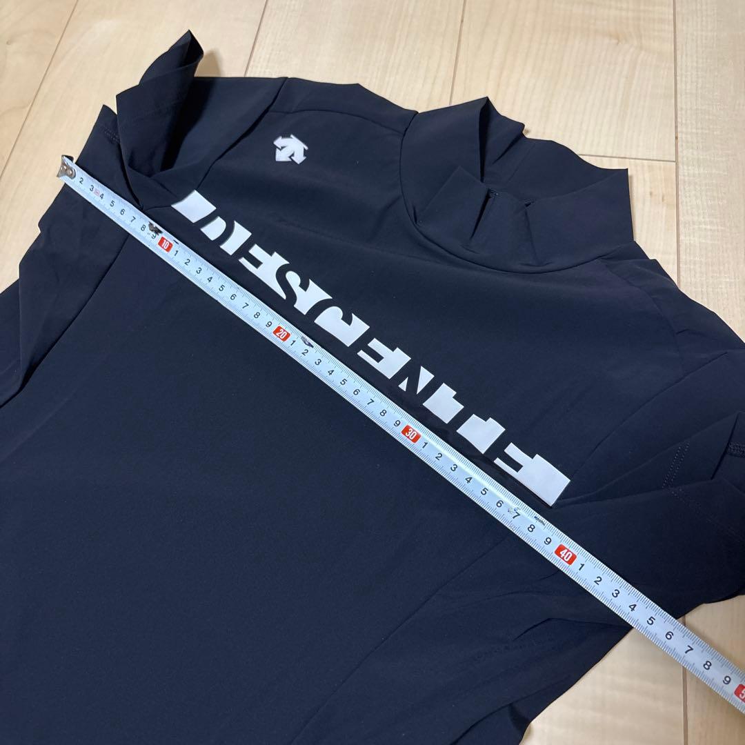 DESCENTE デサントゴルフ　モックネックシャツ　スカート L/ L黒　春夏