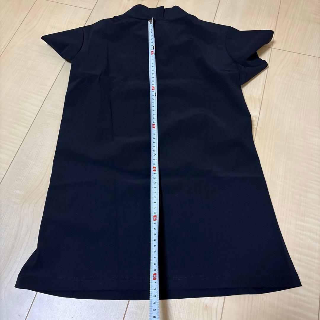 DESCENTE デサントゴルフ　モックネックシャツ　スカート L/ L黒　春夏