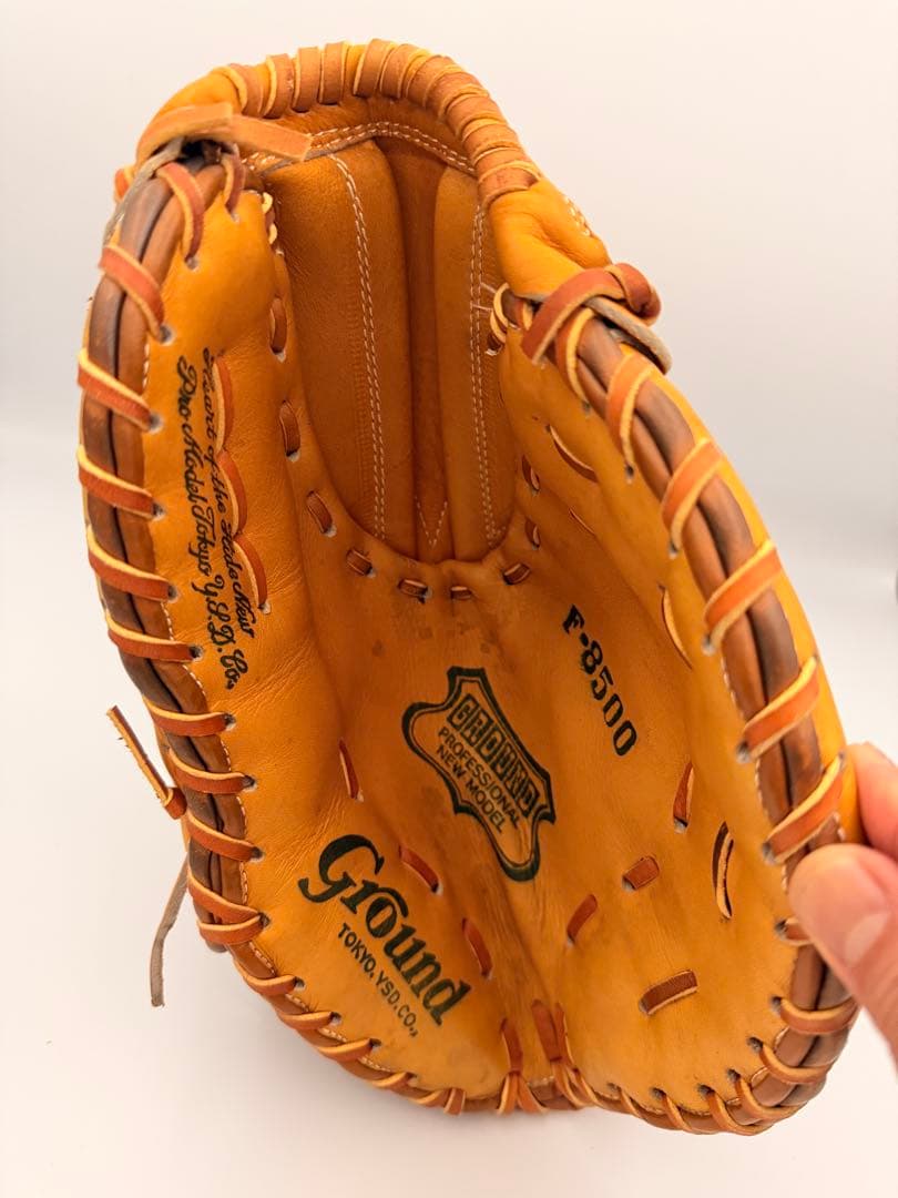 K【希少】Ground Brand 一塁手用 ファーストミット F-8500