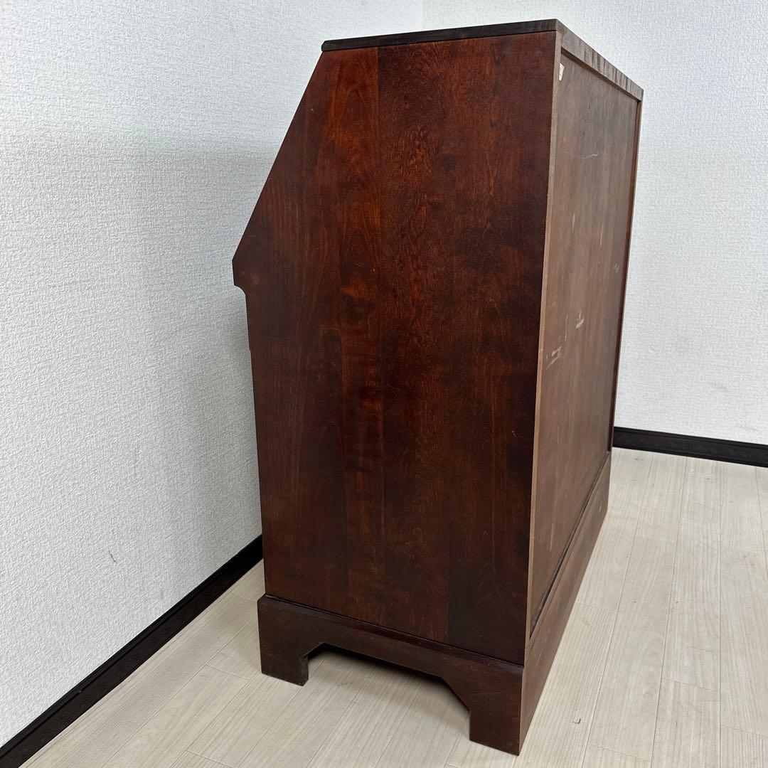 北海道民芸家具 高山式 ライティングビューロー 書斎机 事務机 希少品 i4※