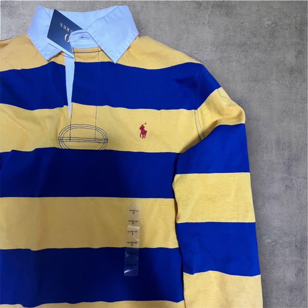 ラルフローレンラガーシャツイエローブルー　新品/未使用　定価26400円超値引き