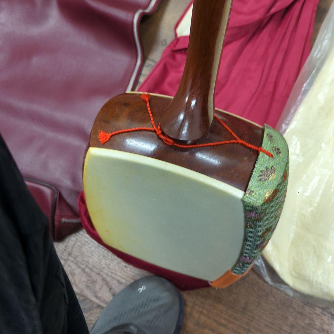 三味線 和楽器 本体 ケース付き 初心者 練習用 ジャンク？