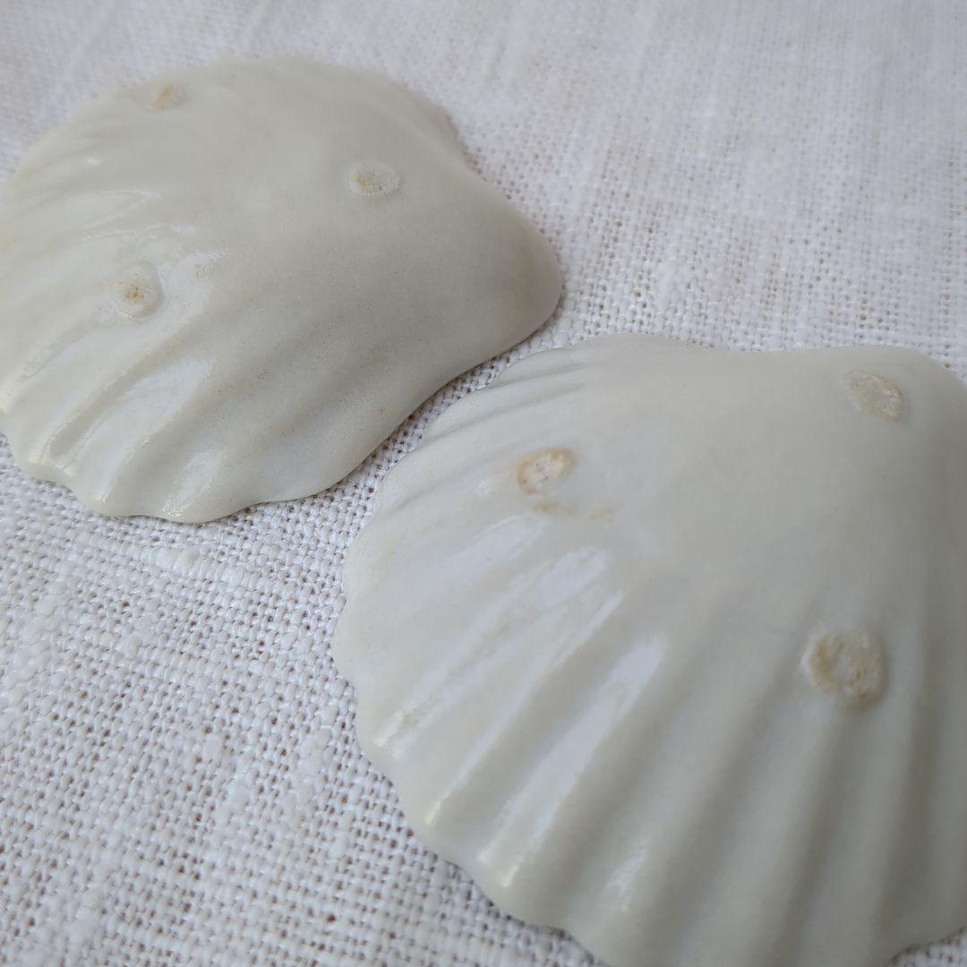 長峰菜穂子　豆皿　4客セット　貝殻の形