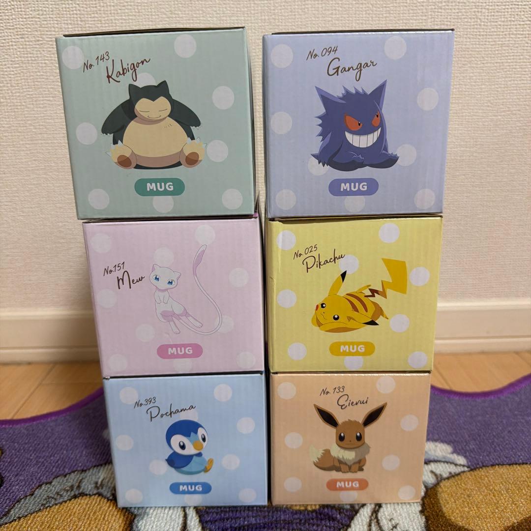 ポケットモンスター メジャーマグ 全種類6個セットマグカップ
