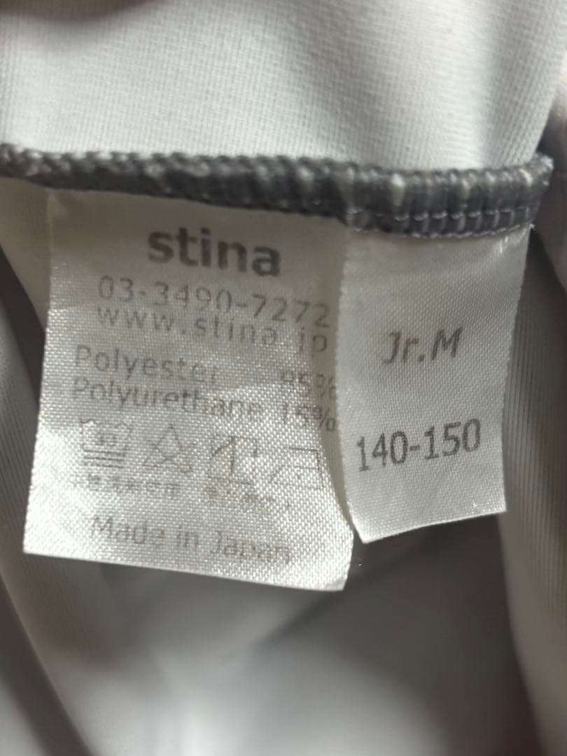 【美品】stina 花柄 バレエレオタード Jr.M（140.150）