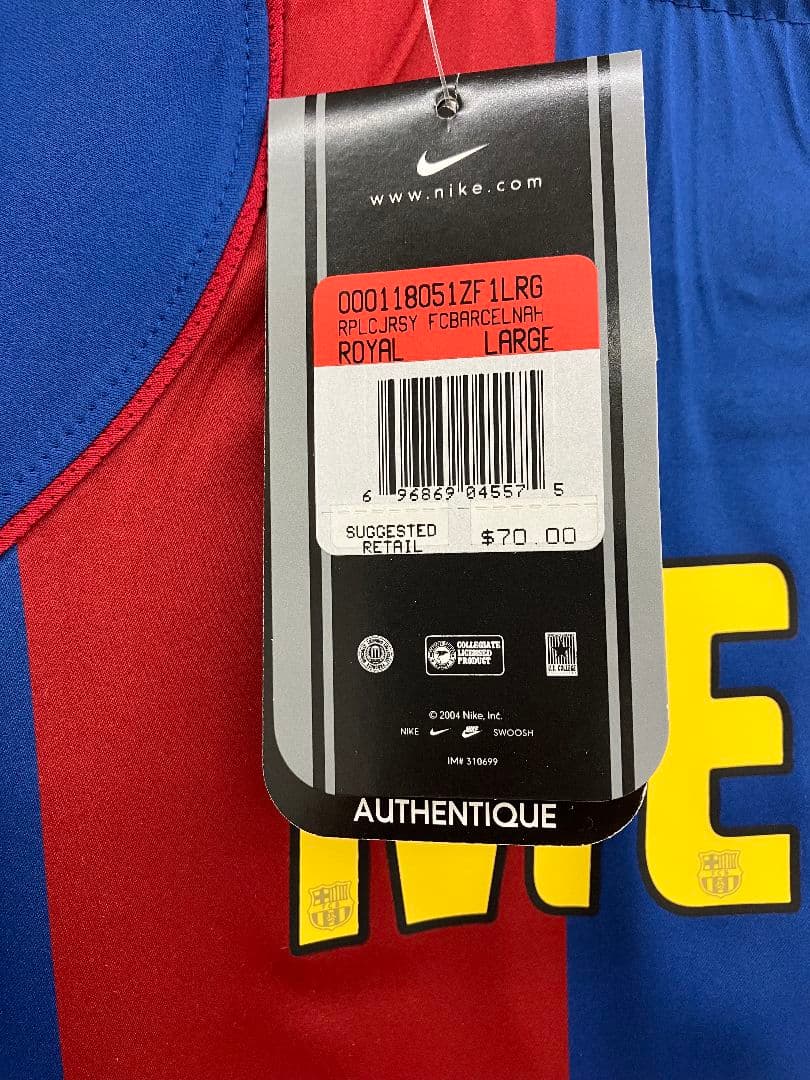 04-05 バルセロナ　メッシ　新品紙タグ付き　NIKEオフィシャルユニフォーム