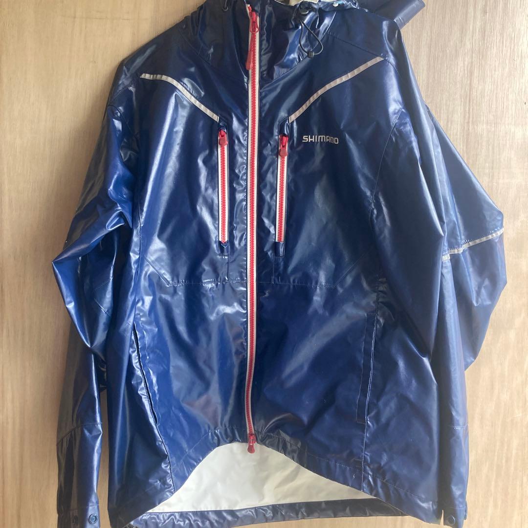 ★中古品★シマノ　マリンスーツ　RA-033R ネイビー　L size