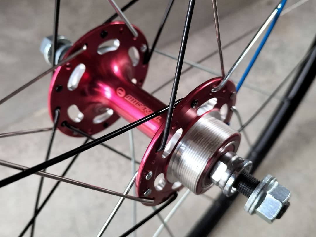送料無料 ピスト用リア120mm 24H組