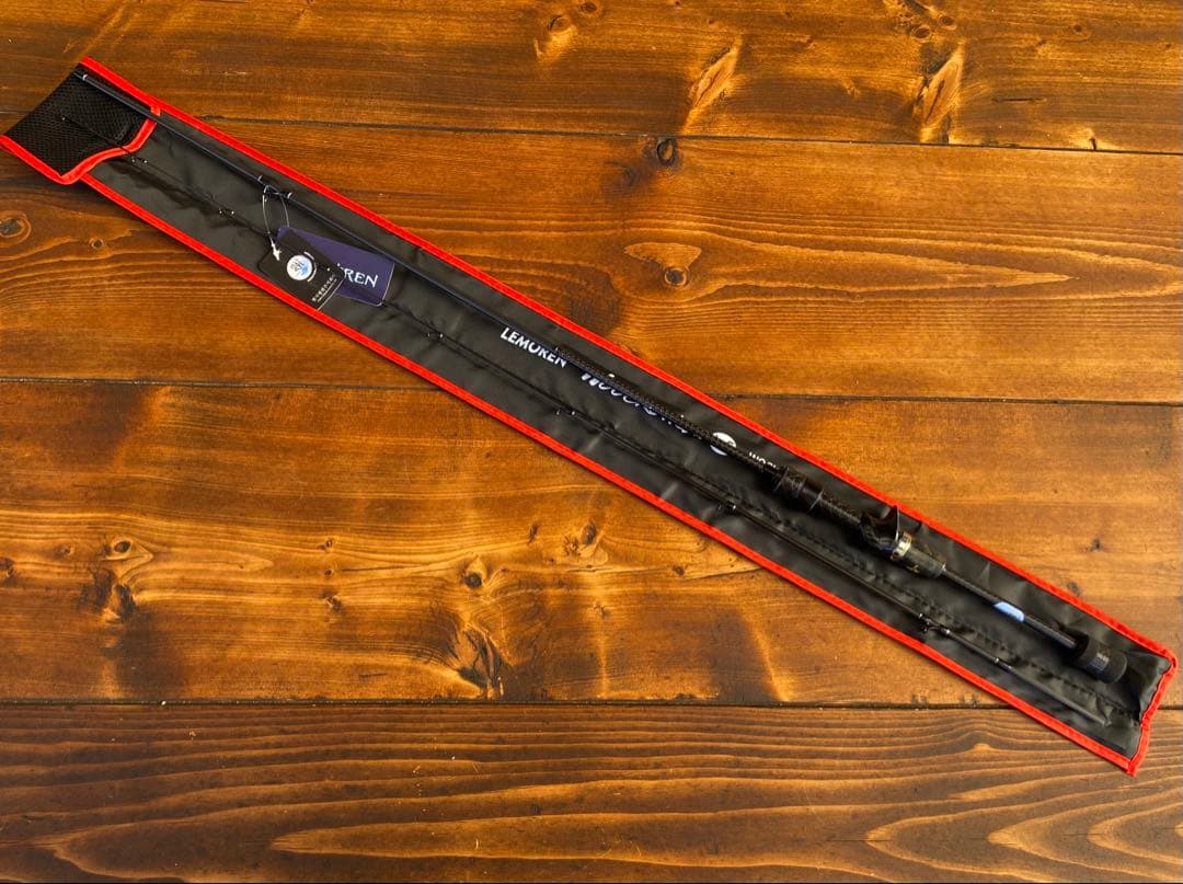 超軽量　カーボンロッド　ベイトロッド　C602L バスロッド　ウッドグリップ