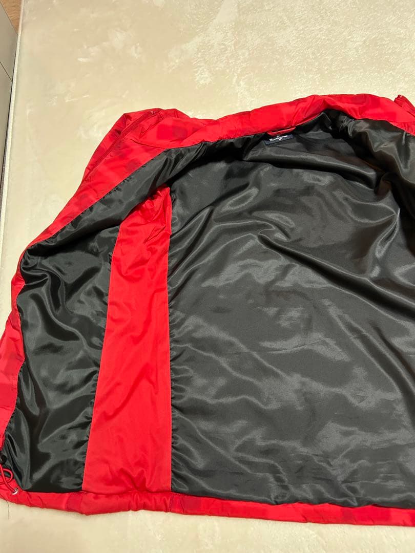 値下 Munsingwear 幾何学模様 ジャケット レッド