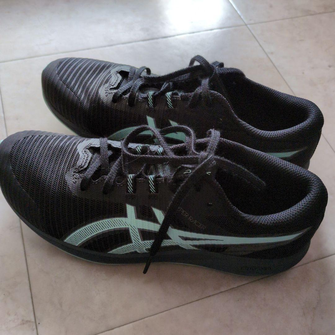 ASICS ハイパーレーサー24.0 レーシングシューズ　ブラック/ミント