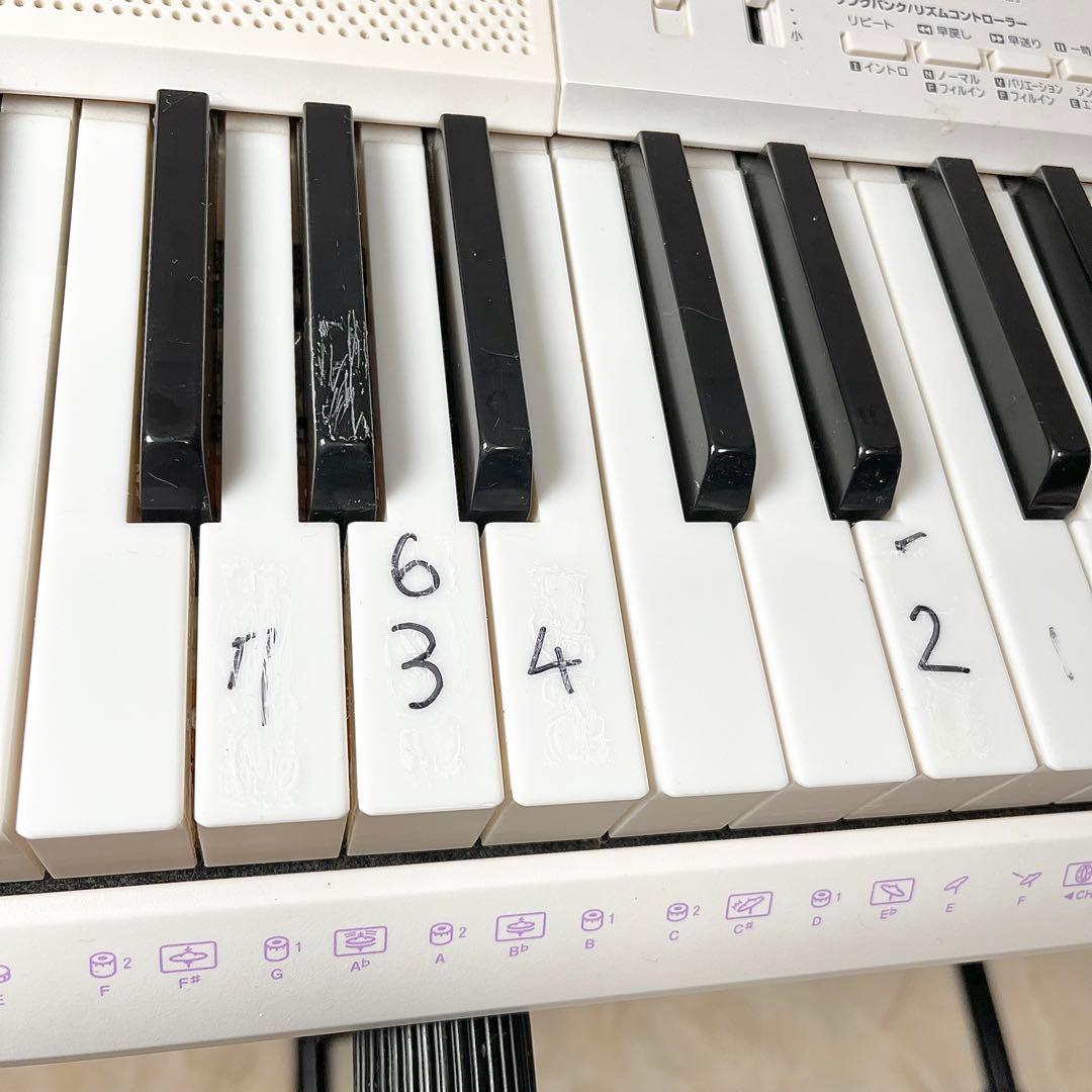 【動作確認済】CASIO LK-122 光ナビ スタンド付