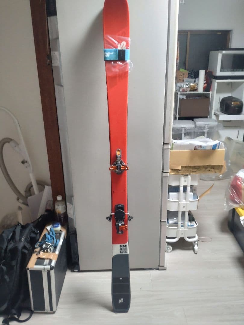 スキー用シール レッド模様付き　G3