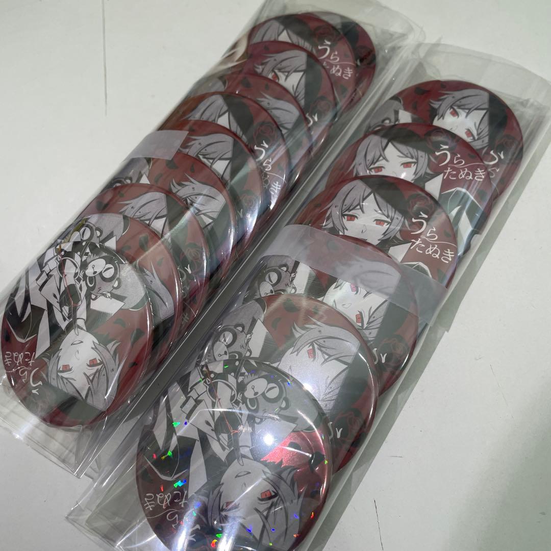 L90.たぬわん 2021 うらたぬき スカーレ 缶バッジ 等身