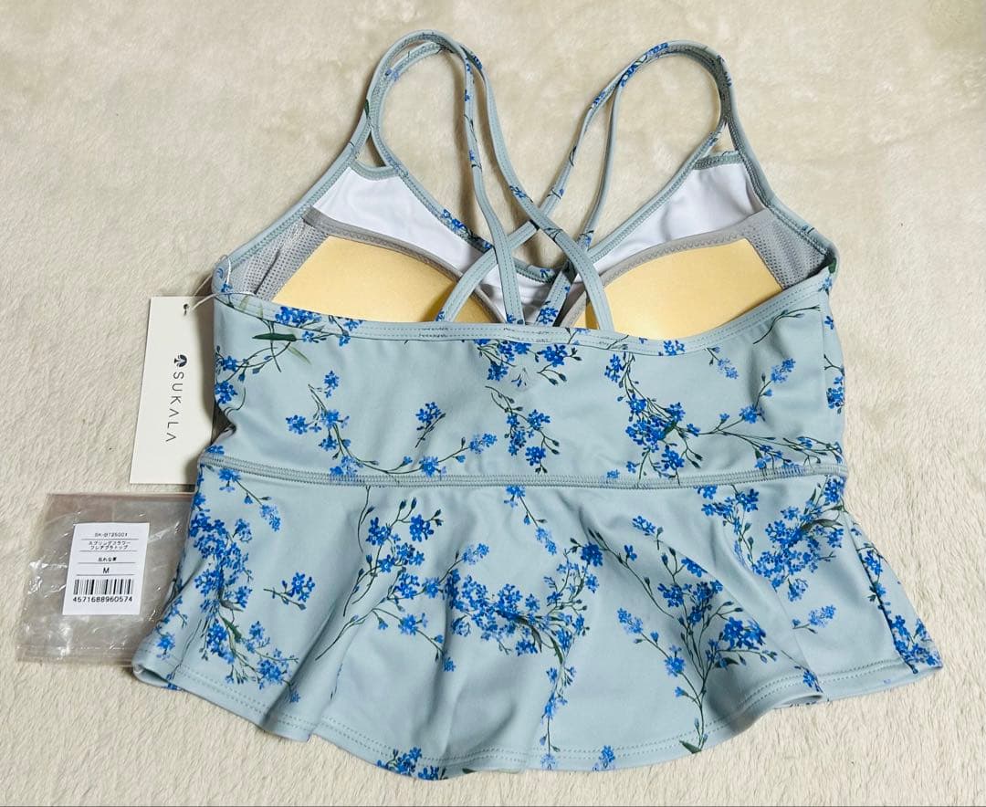 ✩新品未使用✩【SUKALA】スプリングフラワーフレアブラトップ Mサイズ