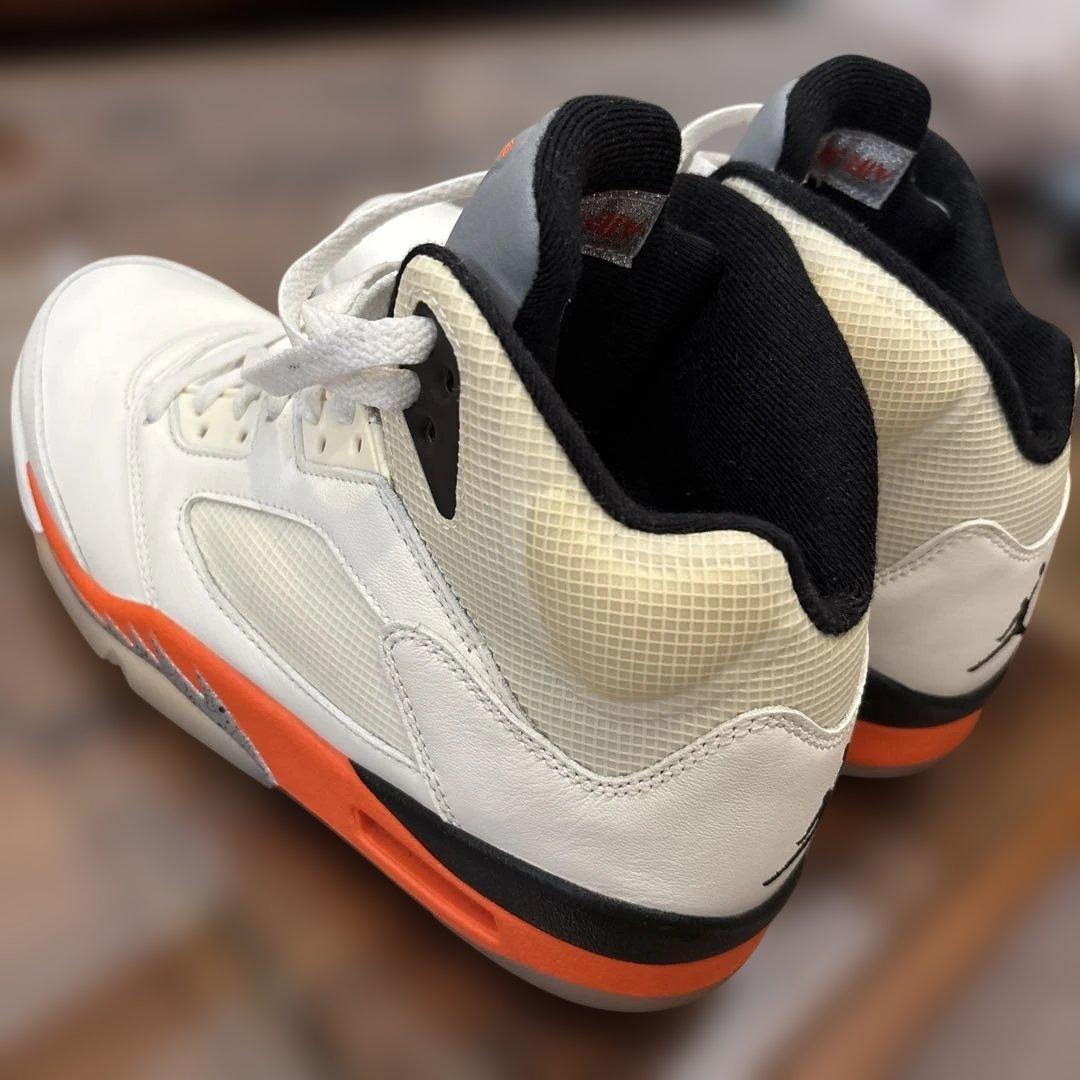 Nike Air Jordan 5 ホワイト/オレンジ