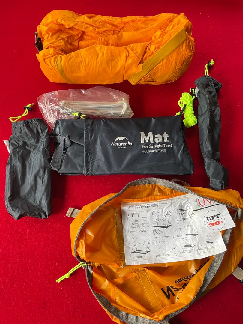 Naturehike ・1人用テント・並行輸入品・ソロキャンプ・バイカー・一人旅