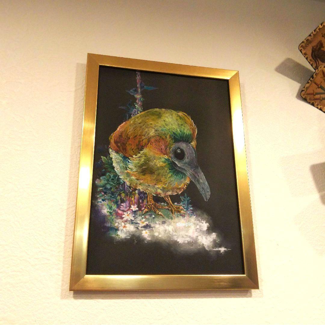 小鳥 ペストマスク ドードー 多肉植物 原画 アート 絵画 画家 エキゾチック