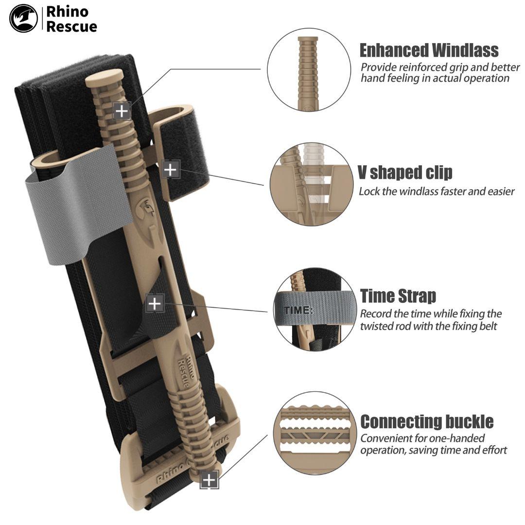 ●２個　新品実物　米国FDA認証　RHINO TACTICAL　止血帯