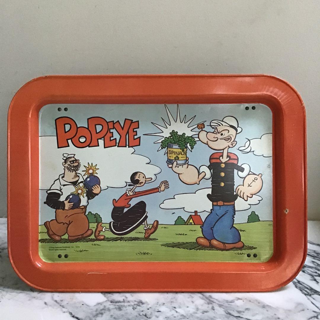 70s ポパイ ブリキテーブル ビンテージ POPEYE