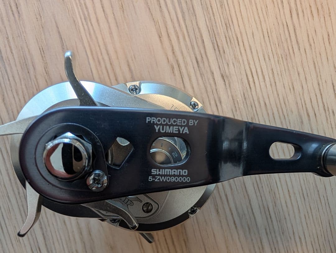 SHIMANO オシアジガー1501HG 左巻き 夢屋T型パワーハンドル付き