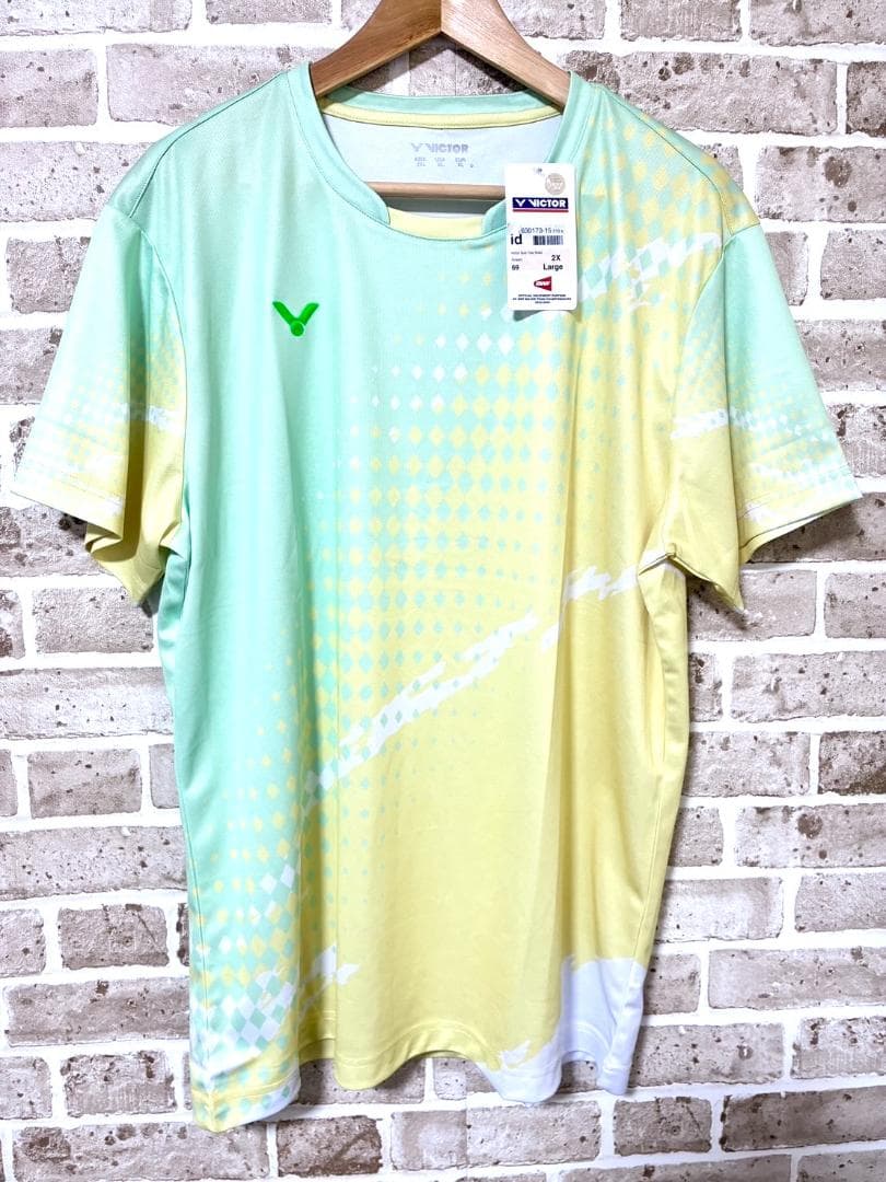 【早い者勝ち✨】新品 ビクター メンズ 半袖 ゲームシャツ 2XL マルチカラー