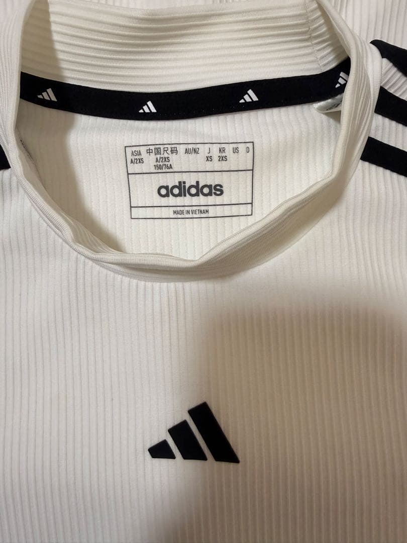 adidas アディダス ゴルフ ワンピース 半袖 ホワイト　XS