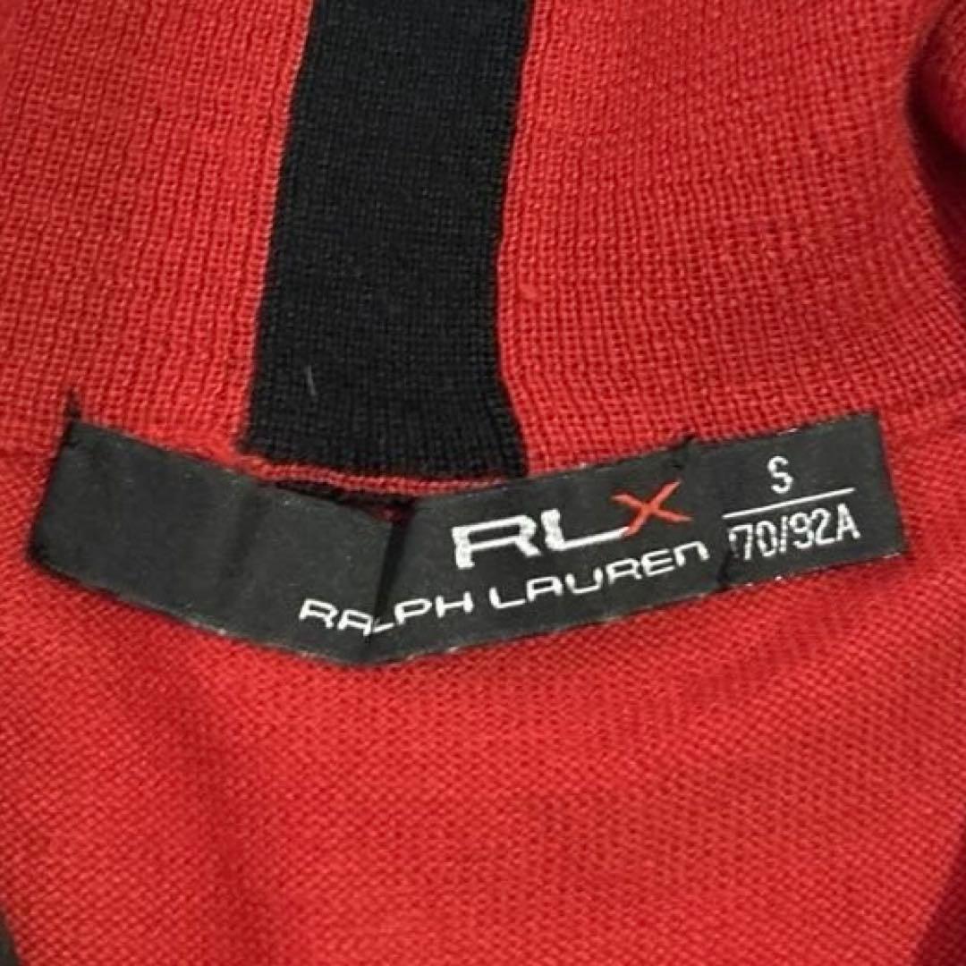 極美品☆RLX ラルフローレン　ゴルフウェア　長袖ニット　レッド　Mサイズ相当