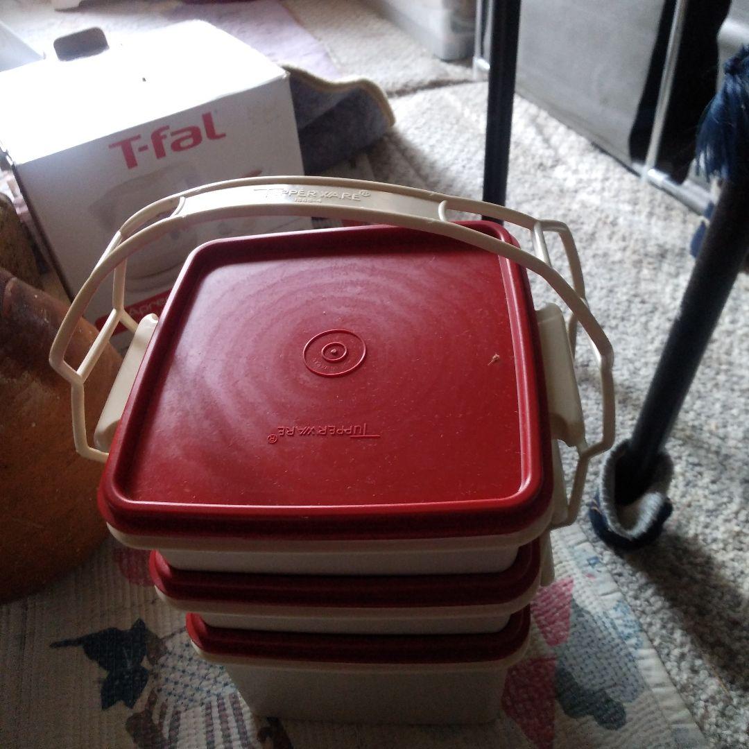 T-fal 弁当箱 4個セット 赤・白