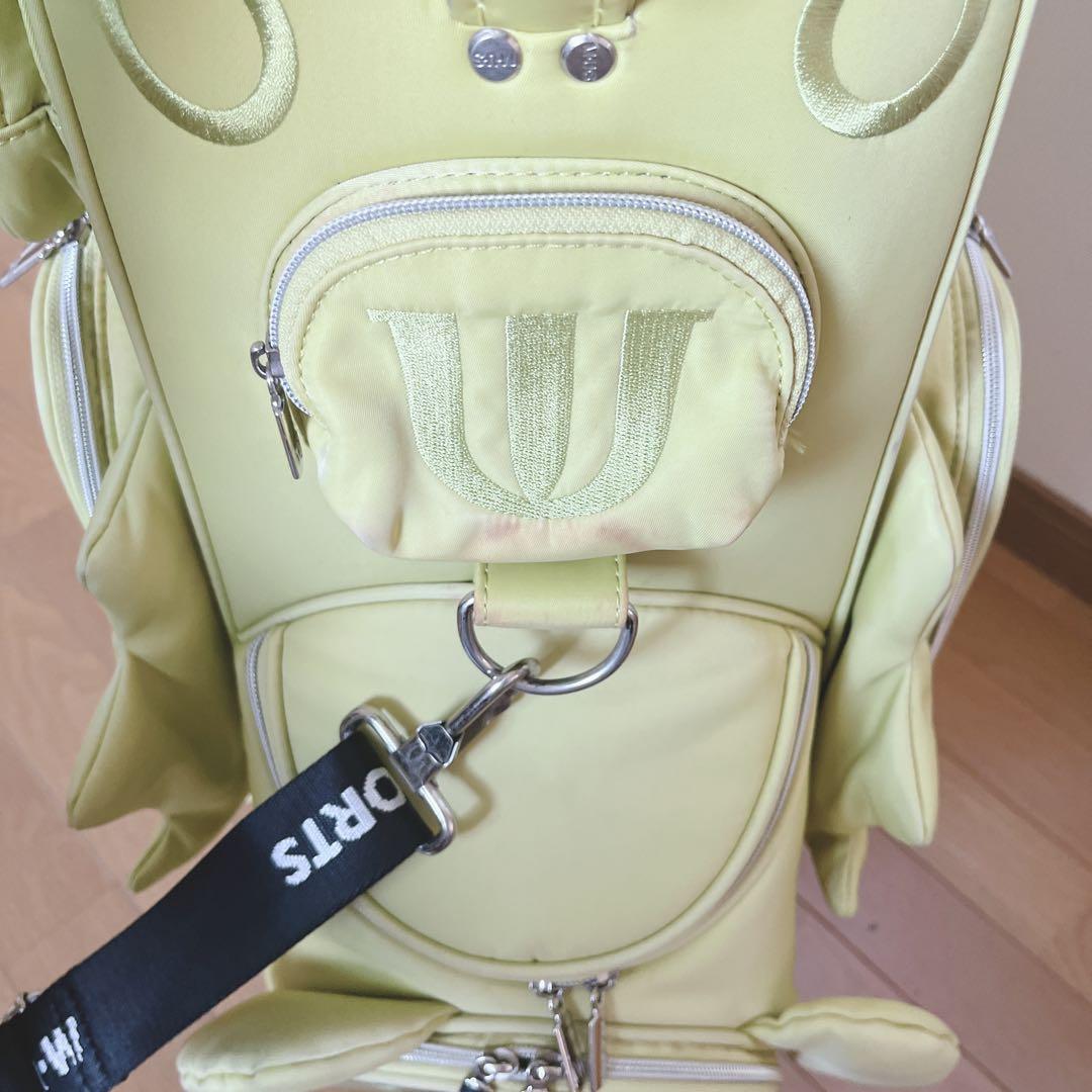 K291 M.U SPORTS 可愛い！イエローキャディバッグ