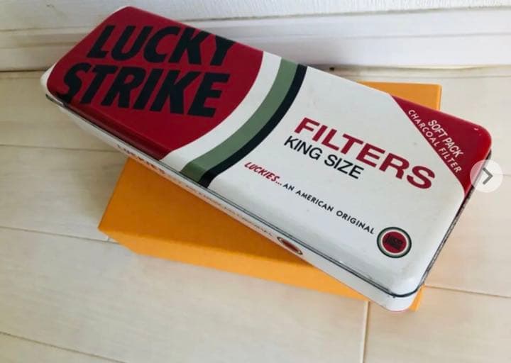 ラッキーストライク  缶ボックス ヴィンテージ　アンティーク　インテリア