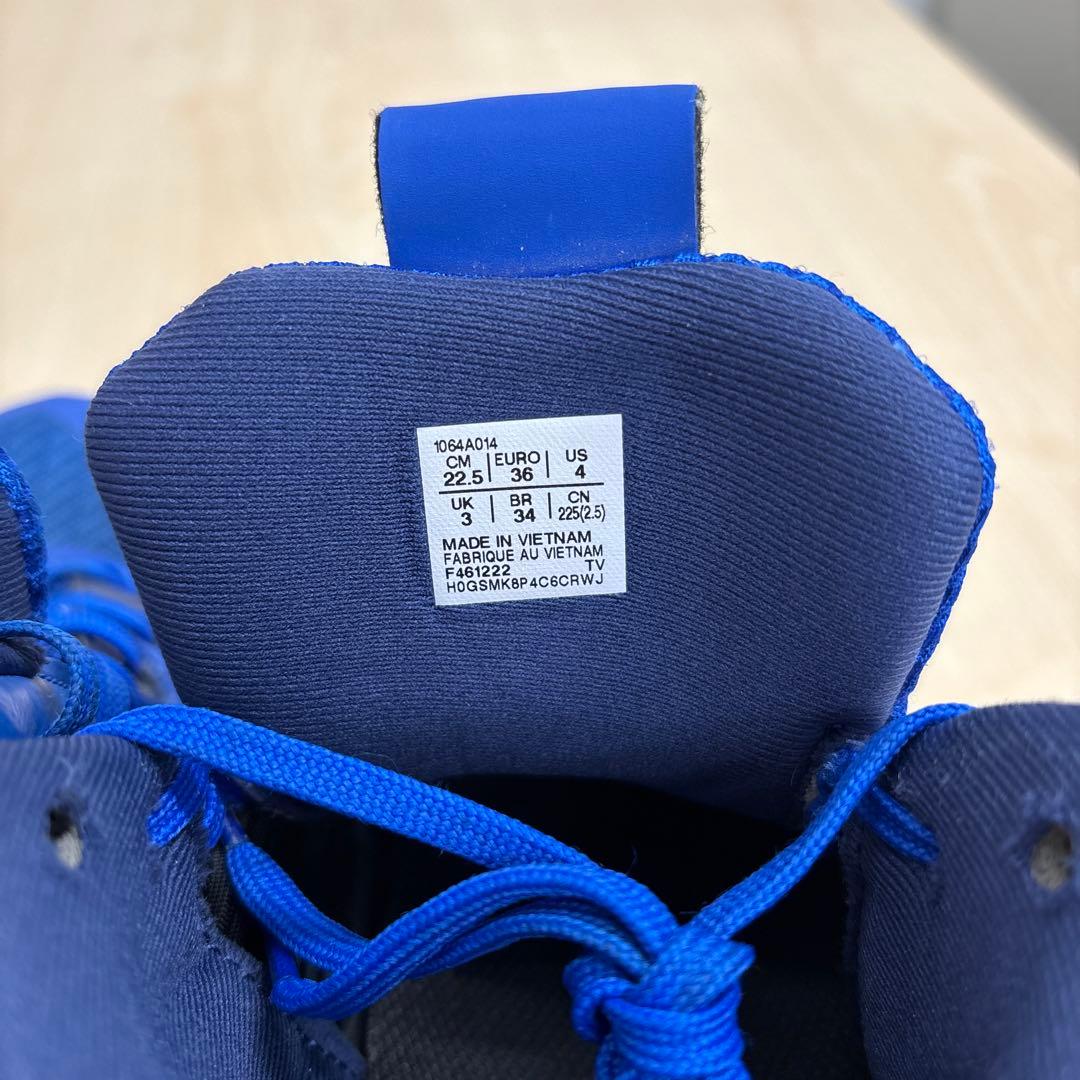 asics バスケットボールシューズ ハイカット 青　22.5㎝