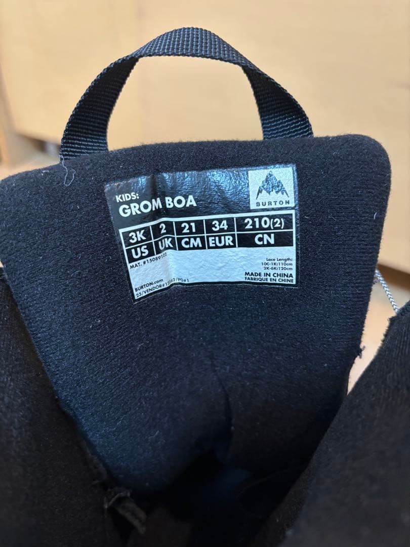 ブーツ バートン Burton Grom Boa グロムボア 21cm キッズ