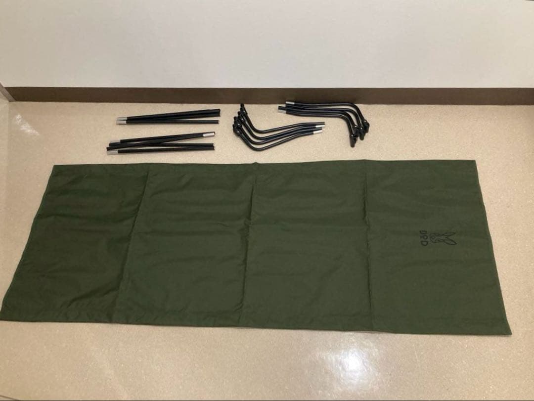 DOD バッグインベッド カーキ 収納バッグ付き キャンプ アウトドア用品