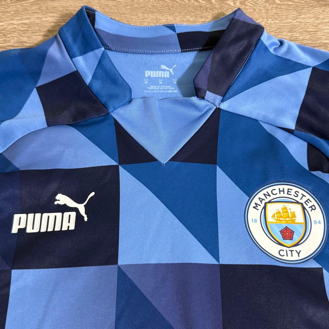 超美品 PUMA マンチェスター・シティFC 裏起毛 トレーニングジャージ L