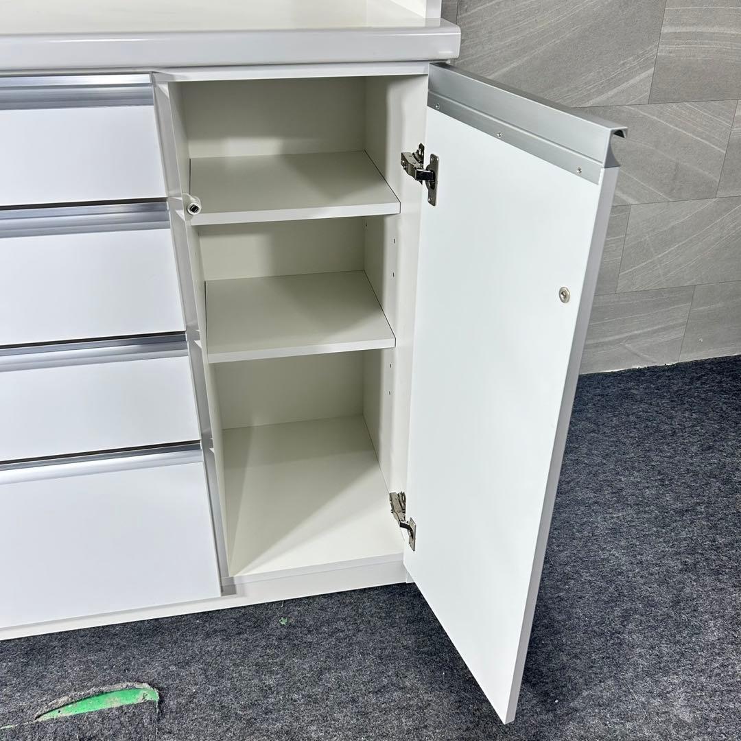 松田家具 食器棚 セラム 幅140cm シンプル キッチン収納 d5140