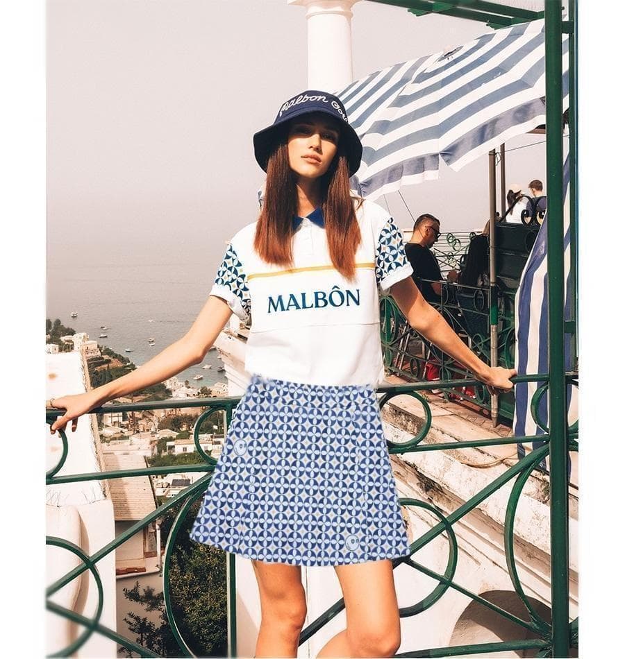 マルボンゴルフ 半袖 ポロシャツ Malbon Golf Tシャツ レディースS