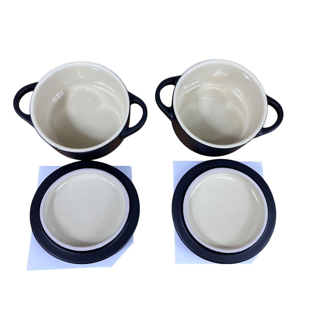【未使用品】LE CREUSET ミニココット 2個セット マットブラック