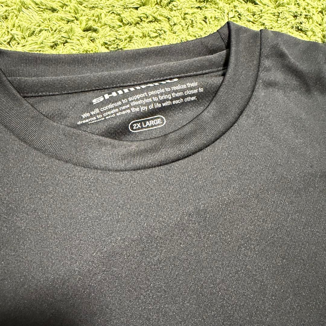 シマノDry 長袖Tシャツ Long Sleeve 2XL ブラック