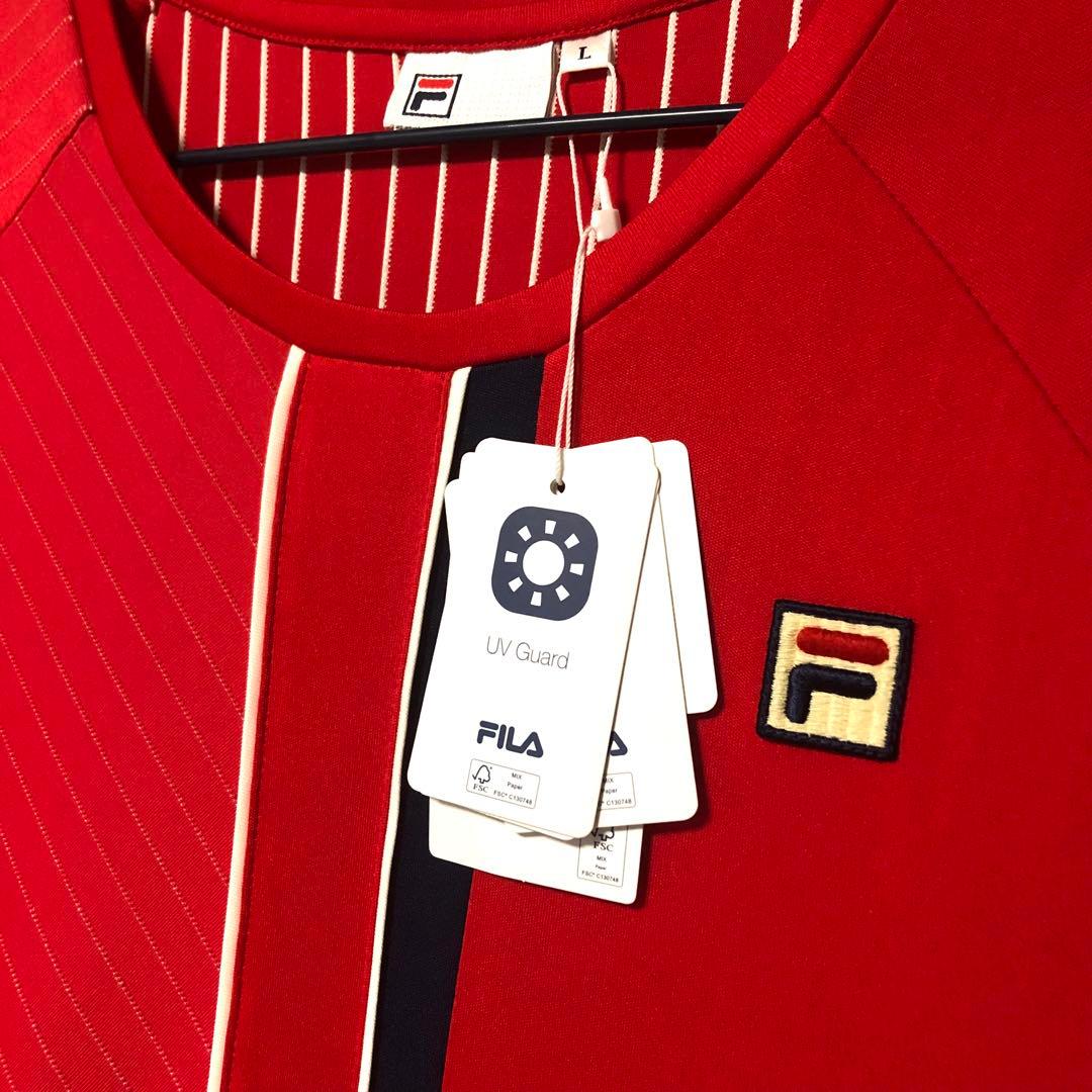 FILA フィラ　テニスウエア ワンピース　Lサイズ　タグ付き新品　レッド
